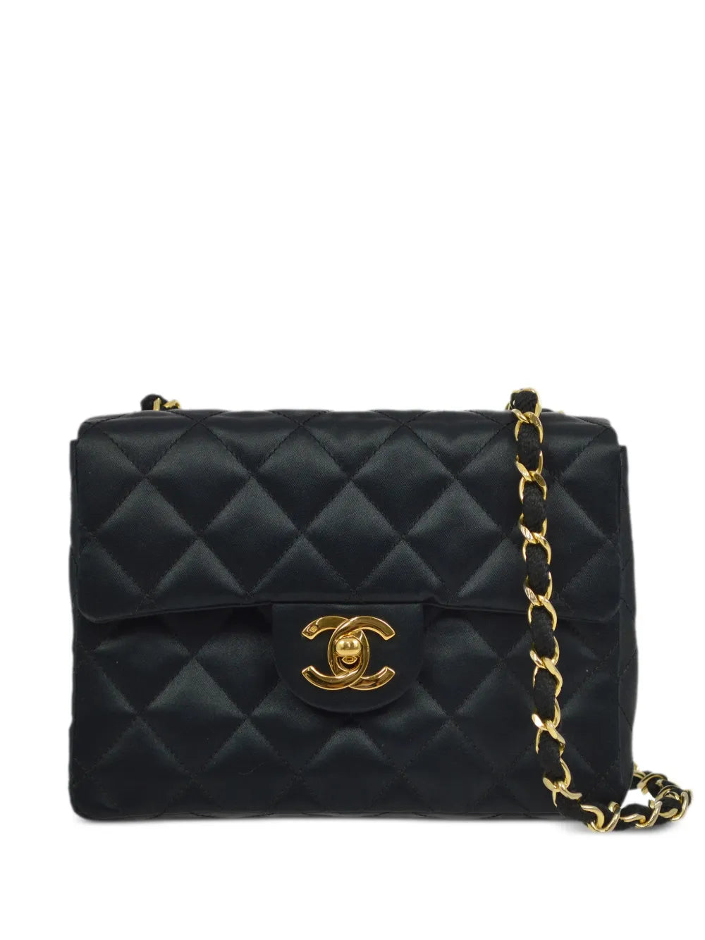 Chanel Pre Owned 1985 1990S Mini Classic Square Flap Shoulder Bag — Same as shown — Size One Size — Front View