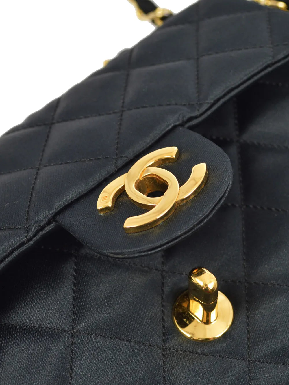 Chanel Pre Owned 1985 1990S Mini Classic Square Flap Shoulder Bag — Same as shown — Size One Size — Detail View