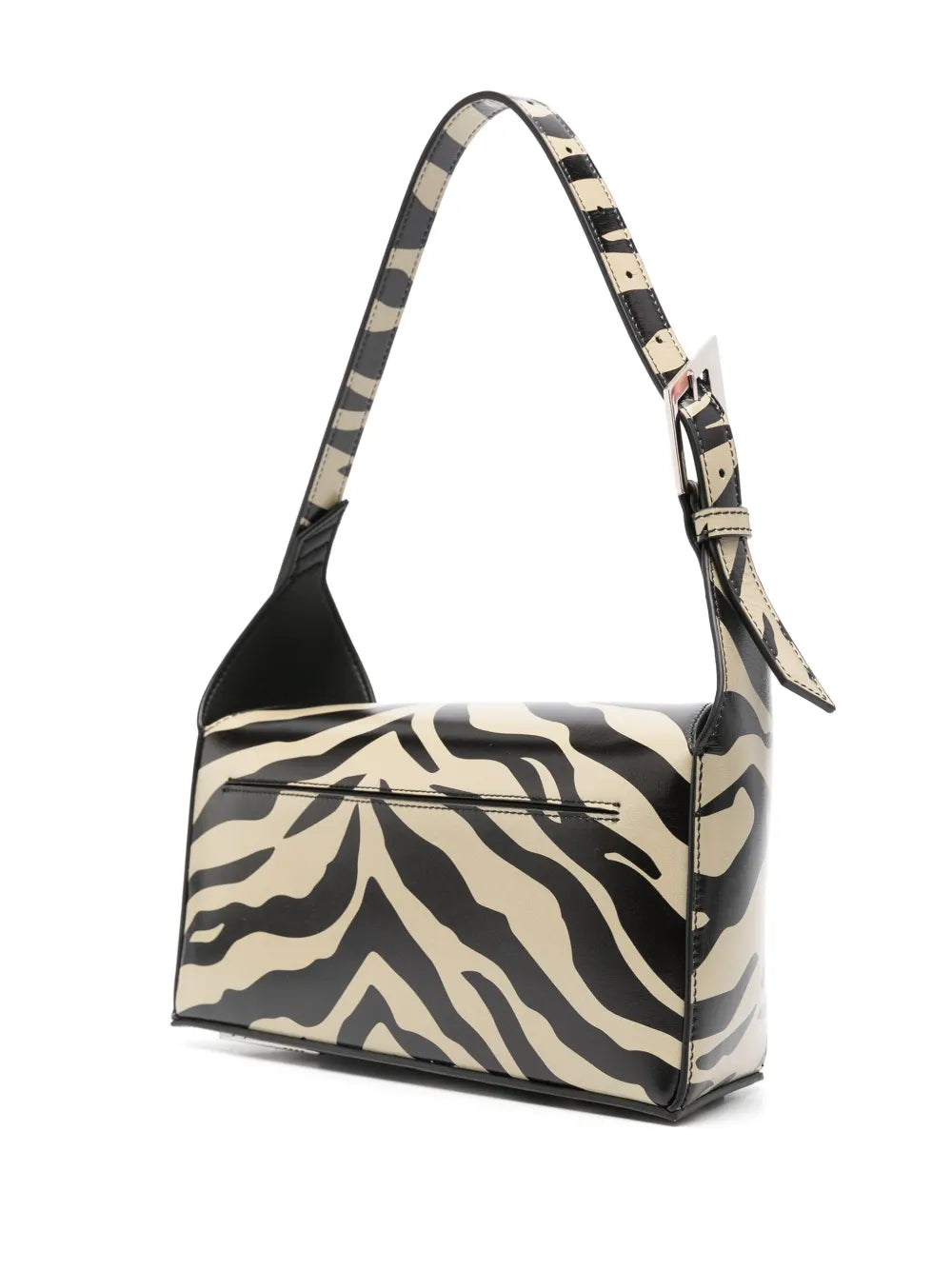 The Attico 77 Zebra Print Shoulder Bag — Same as shown — Size One Size — Back View