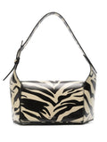 The Attico 77 Zebra Print Shoulder Bag — Same as shown — Size One Size — Front View