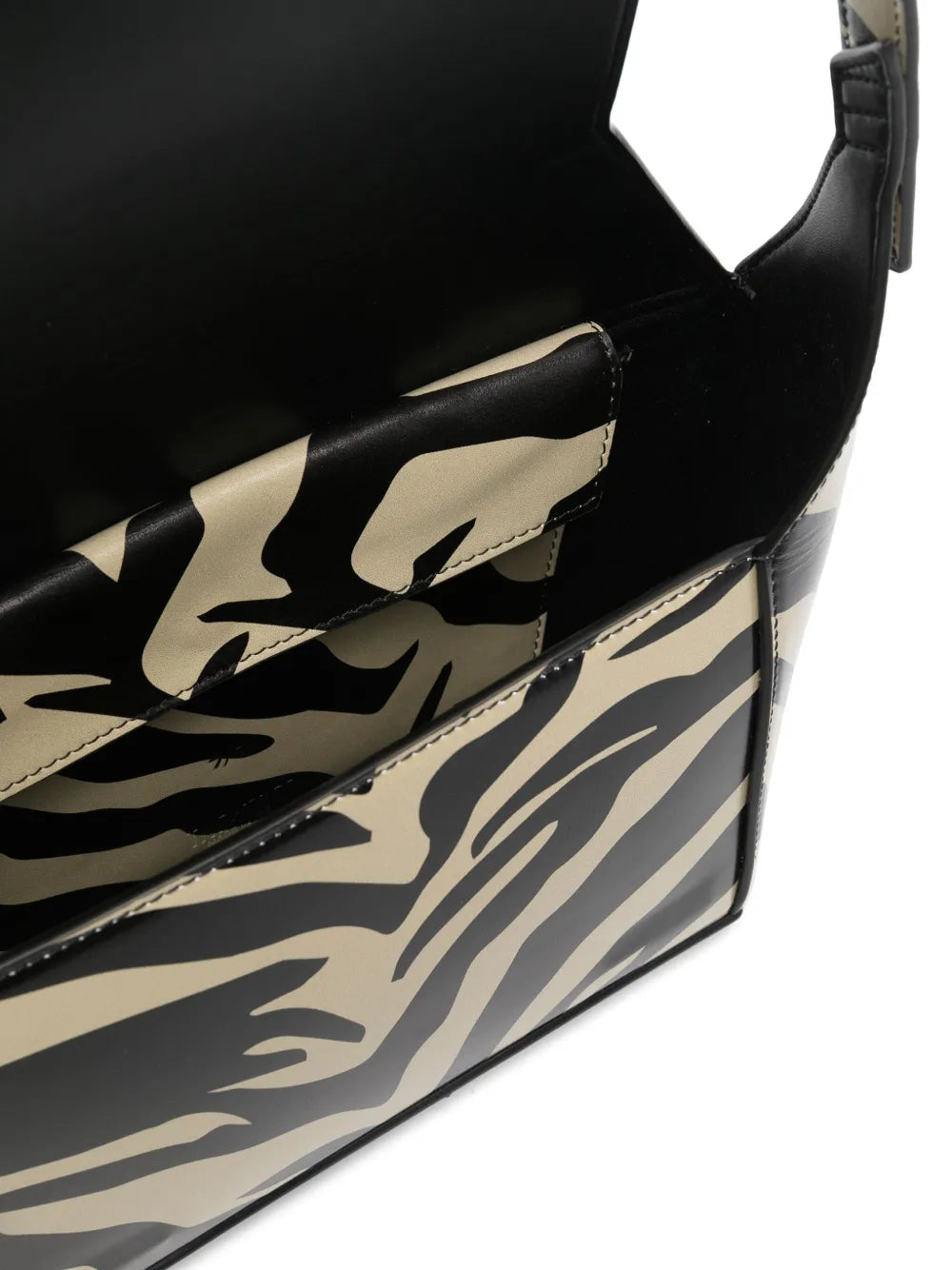 The Attico 77 Zebra Print Shoulder Bag — Same as shown — Size One Size — Detail View