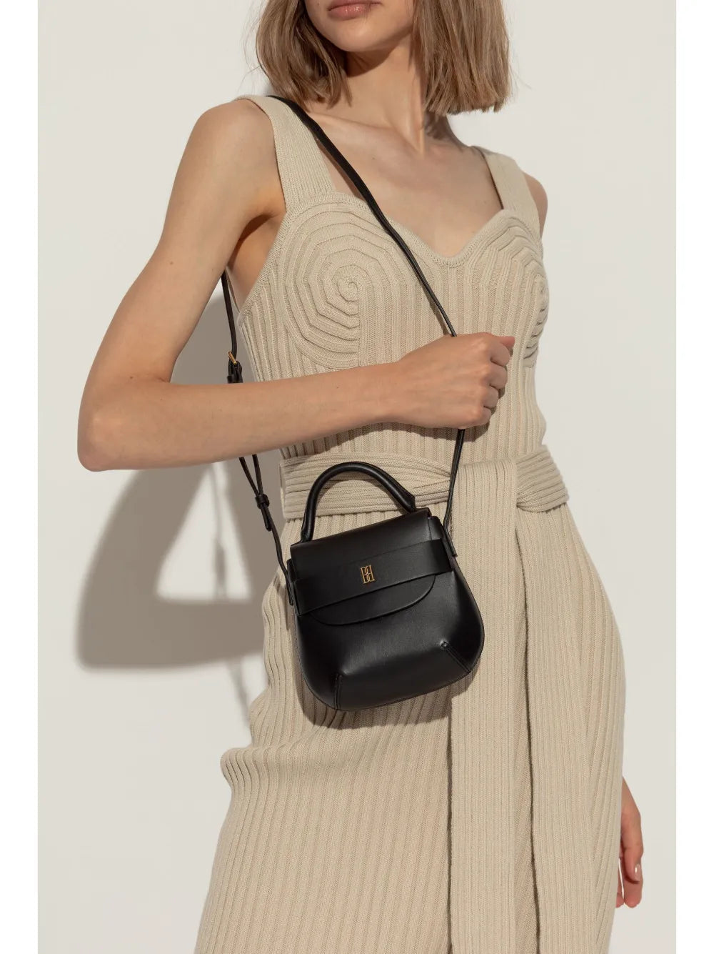 By Malene Birger Meela Leather Shoulder Bag — Same as shown — Size One Size — Side View