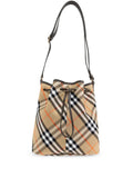 Burberry Vintage Check Bucket Shoulder Bag — Same as shown — Size One Size — Front View