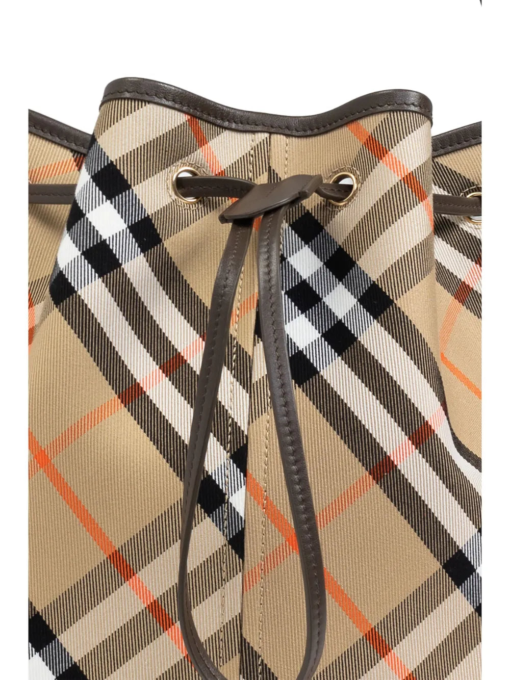 Burberry Vintage Check Bucket Shoulder Bag — Same as shown — Size One Size — Lifestyle View