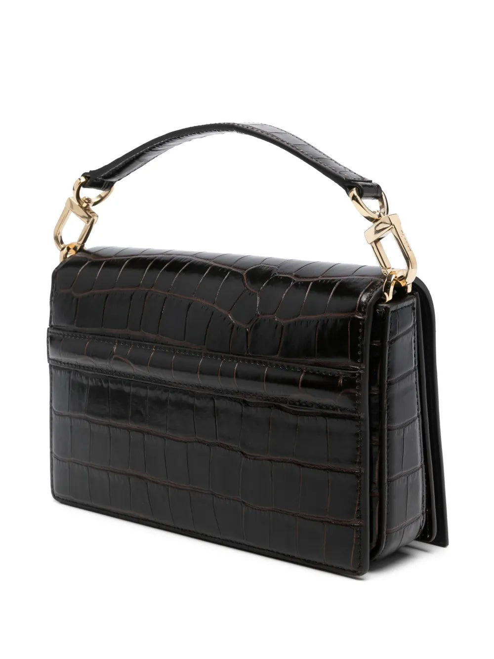 Toteme T Flap Crocodile Embossed Mini Bag — Same as shown — Size One Size — Back View