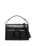 Toteme T Flap Crocodile Embossed Mini Bag — Same as shown — Size One Size — Front View