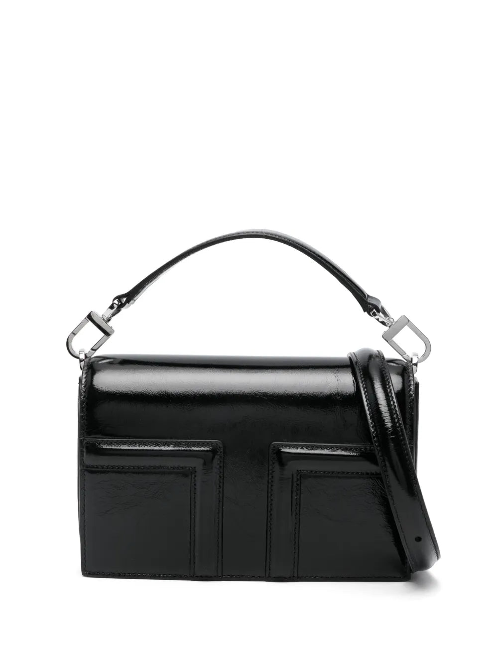Toteme T Flap Naplack Leather Mini Bag — Same as shown — Size One Size — Front View