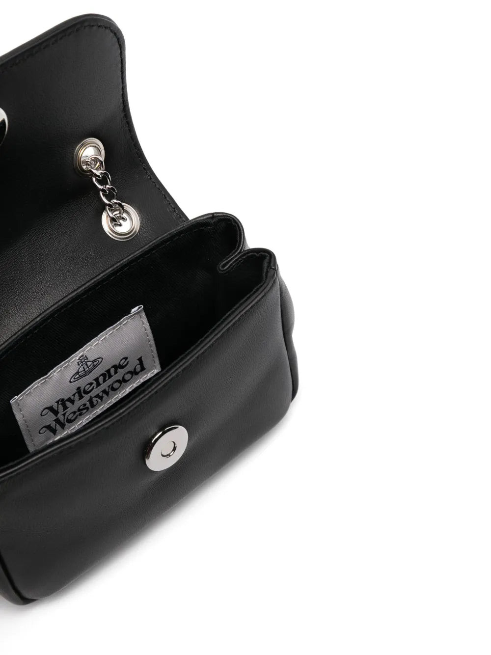Vivienne Westwood Small Orb Plaque Leather Shoulder Bag — Same as shown — Size One Size — Detail View