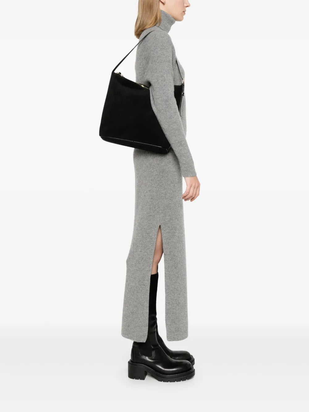 Apc Suede Shoulder Bag — Same as shown — Size One Size — Side View