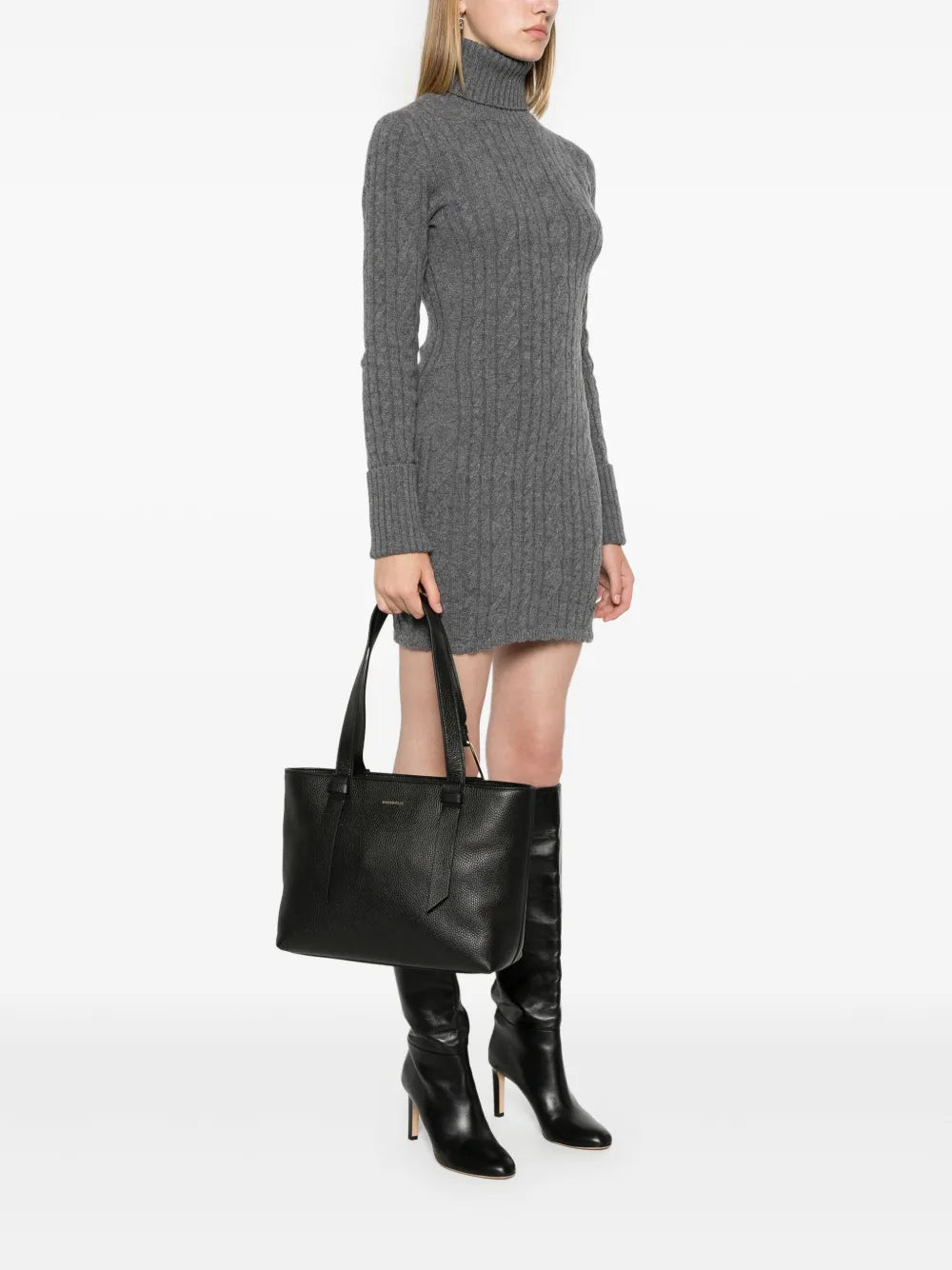 Coccinelle Malory Leather Shoulder Bag — Same as shown — Size One Size — Side View