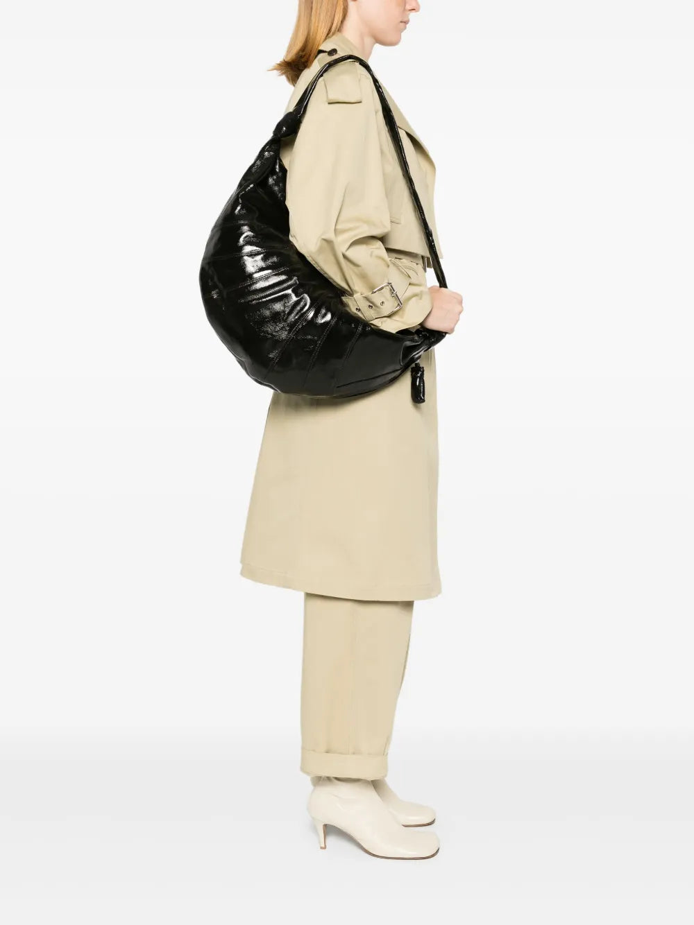 Lemaire Large Croissant Shoulder Bag — Same as shown — Size One Size — Side View