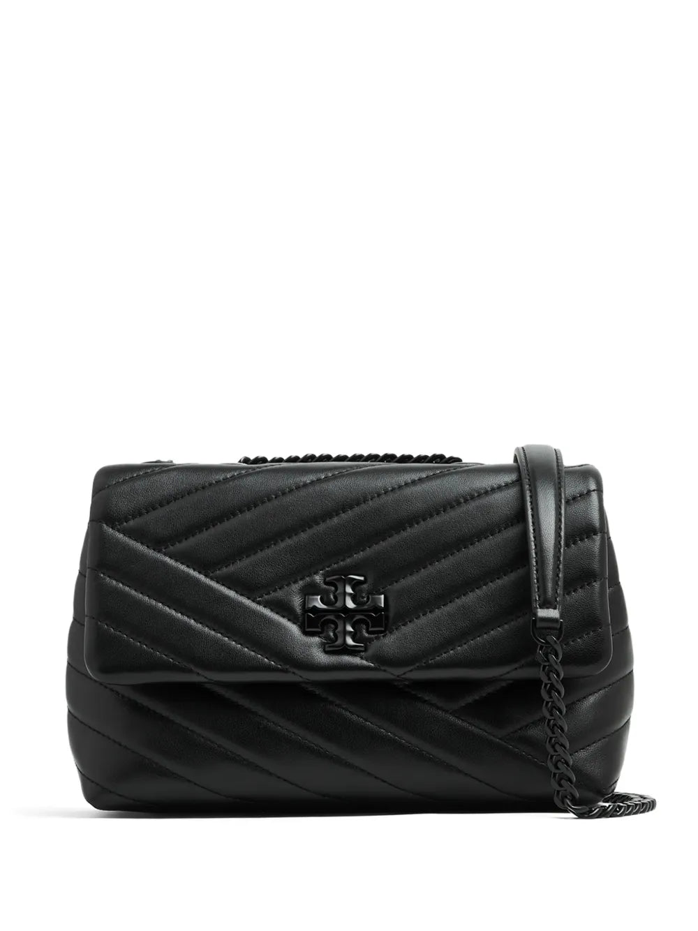Tory Burch Small Kira Chevron Powder Coated Convertible Shoulder Bag — Same as shown — Size One Size — Front View