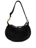 Isabel Marant Oskan Moon Suede Shoulder Bag — Same as shown — Size One Size — Front View