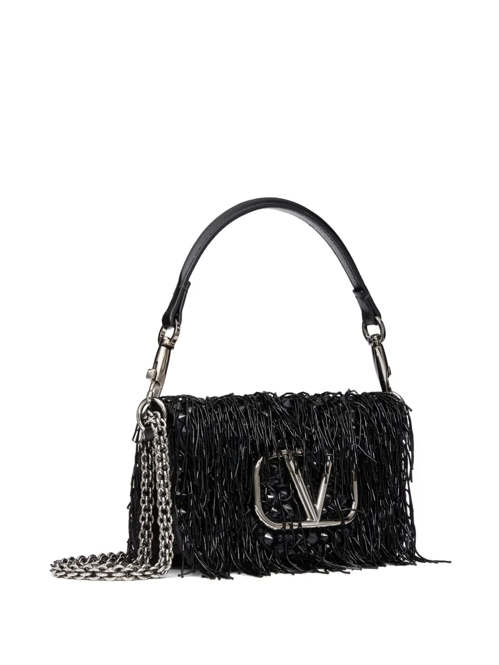 Valentino Garavani Small Loco Embroidered Shoulder Bag — Same as shown — Size One Size — Top View