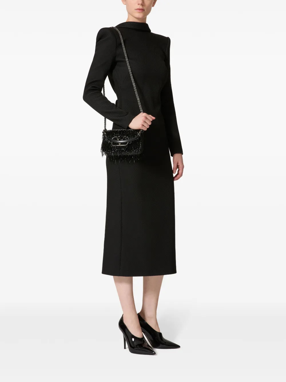 Valentino Garavani Small Loco Embroidered Shoulder Bag — Same as shown — Size One Size — Side View