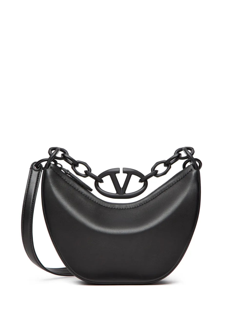 Valentino Garavani Mini Vlogo Moon Hobo Bag — Same as shown — Size One Size — Front View