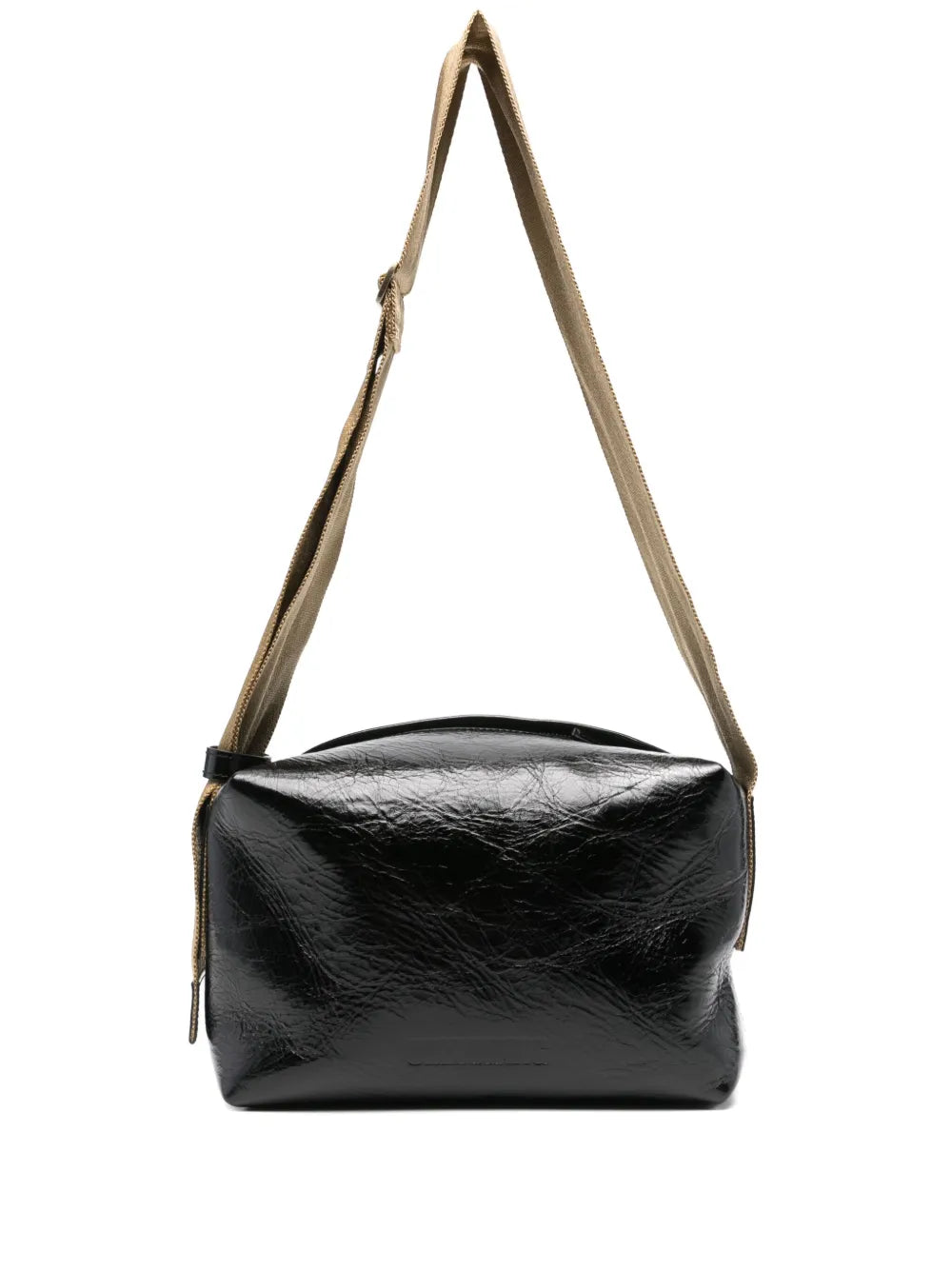 Uma Wang Logo Debossed Shoulder Bag — Same as shown — Size One Size — Front View