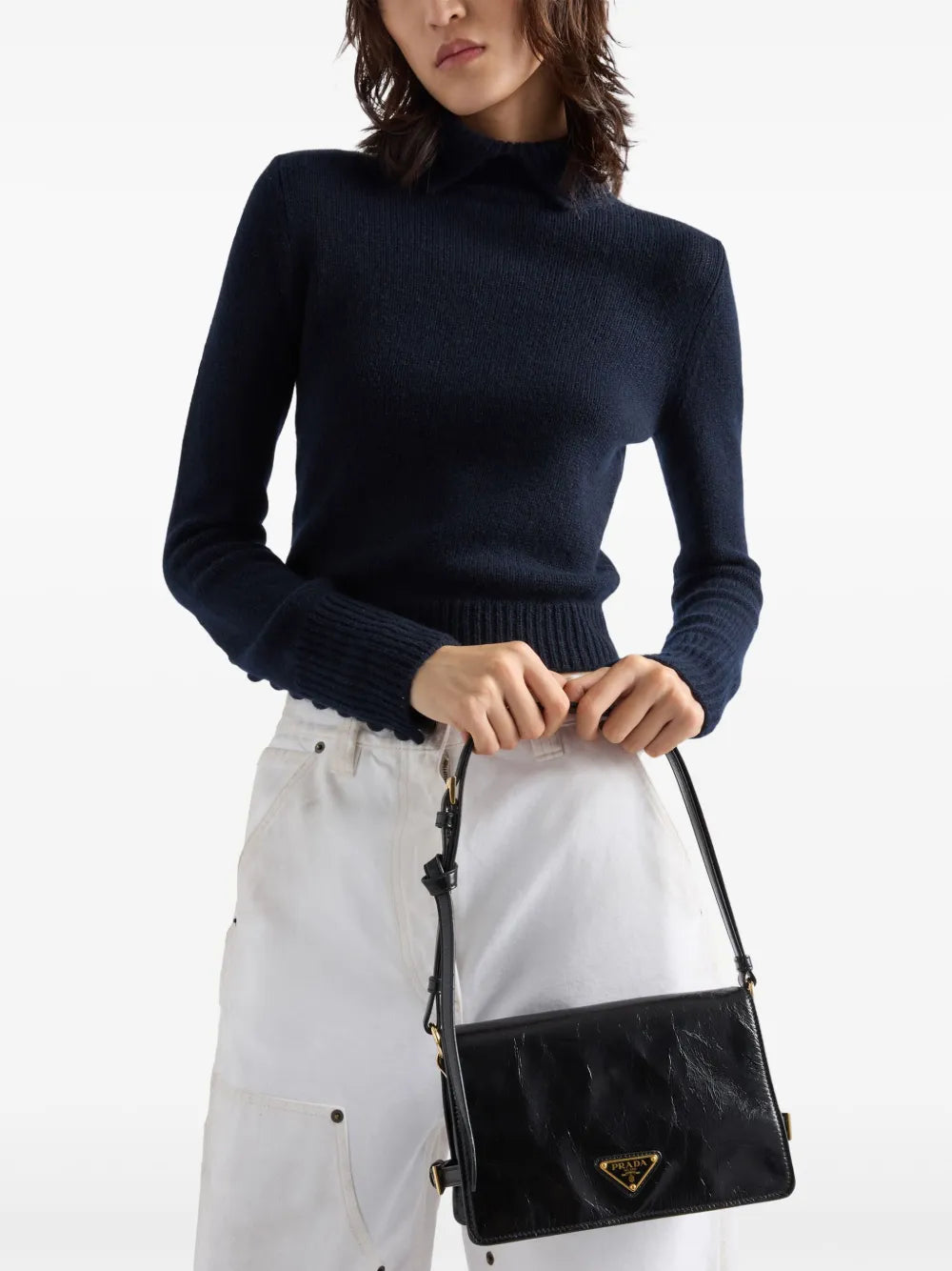 Prada Leather Shoulder Bag — Same as shown — Size One Size — Back View