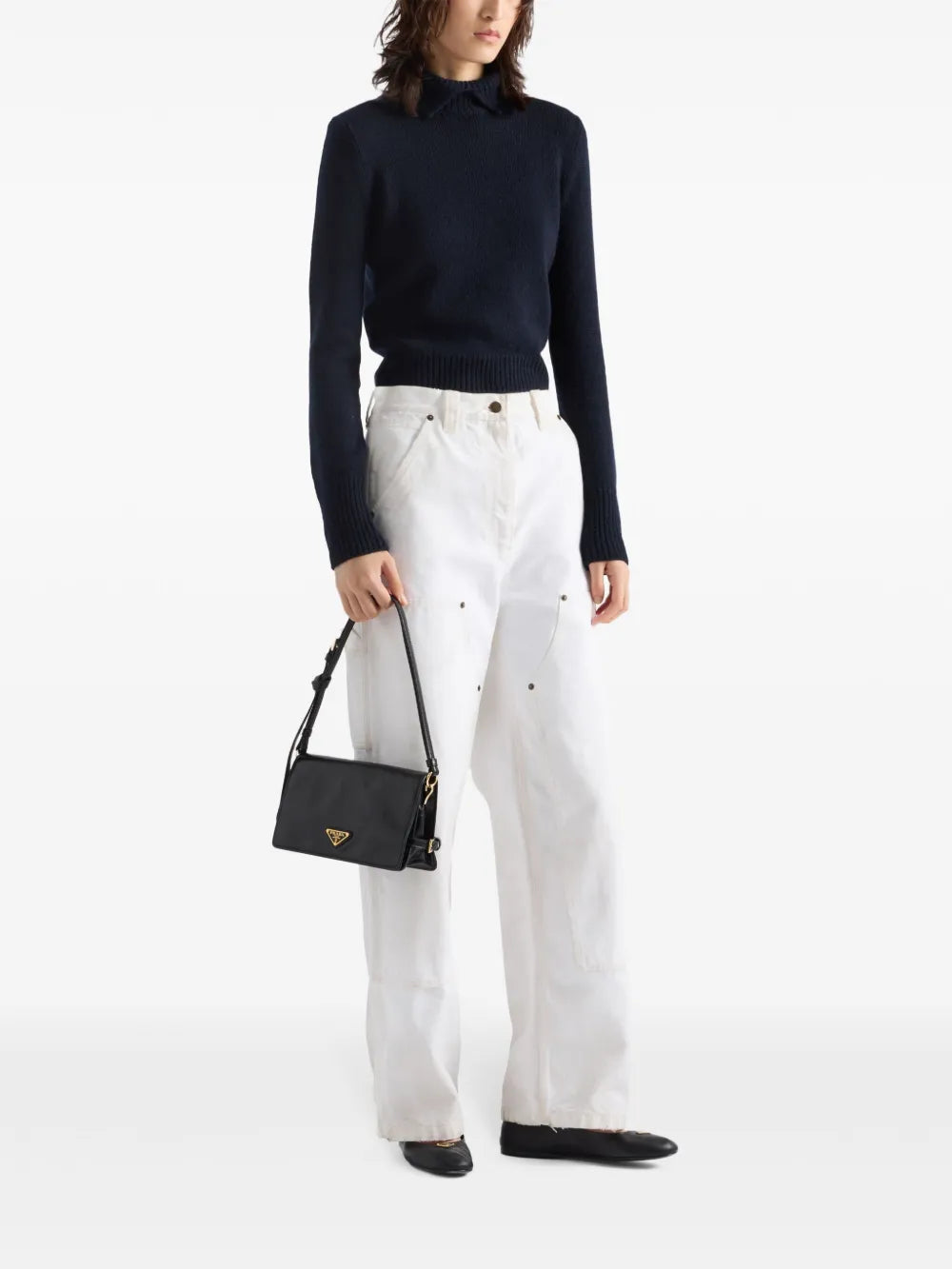 Prada Leather Shoulder Bag — Same as shown — Size One Size — Side View