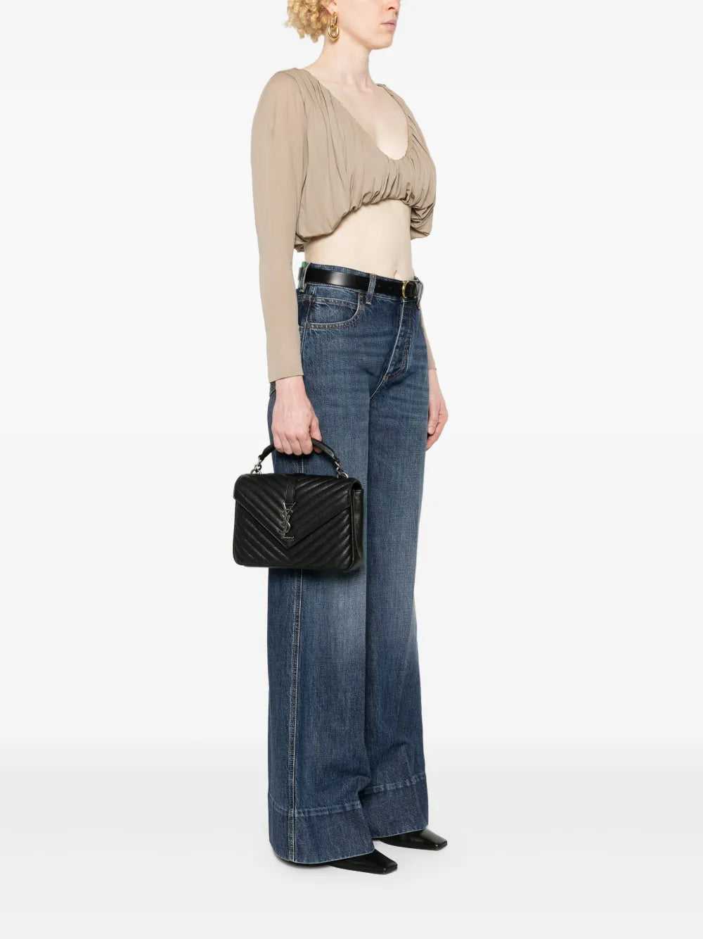 Saint Laurent Medium College Cross Body Bag — Same as shown — Size One Size — Side View