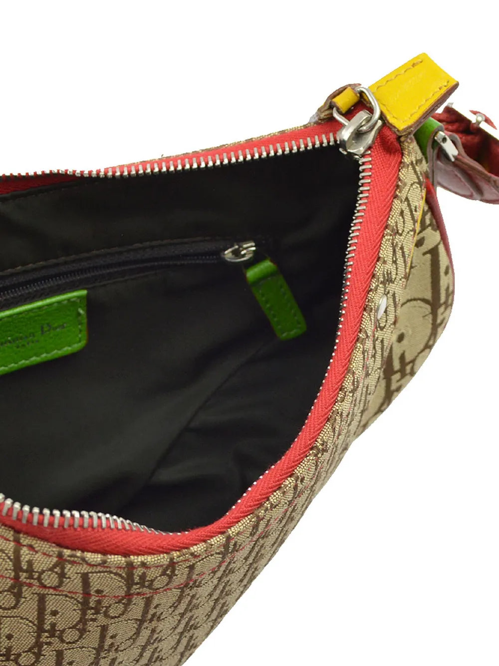 Christian Dior Pre Owned 2004 Rasta Line Saddle Shoulder Bag — Same as shown — Size One Size — Top View