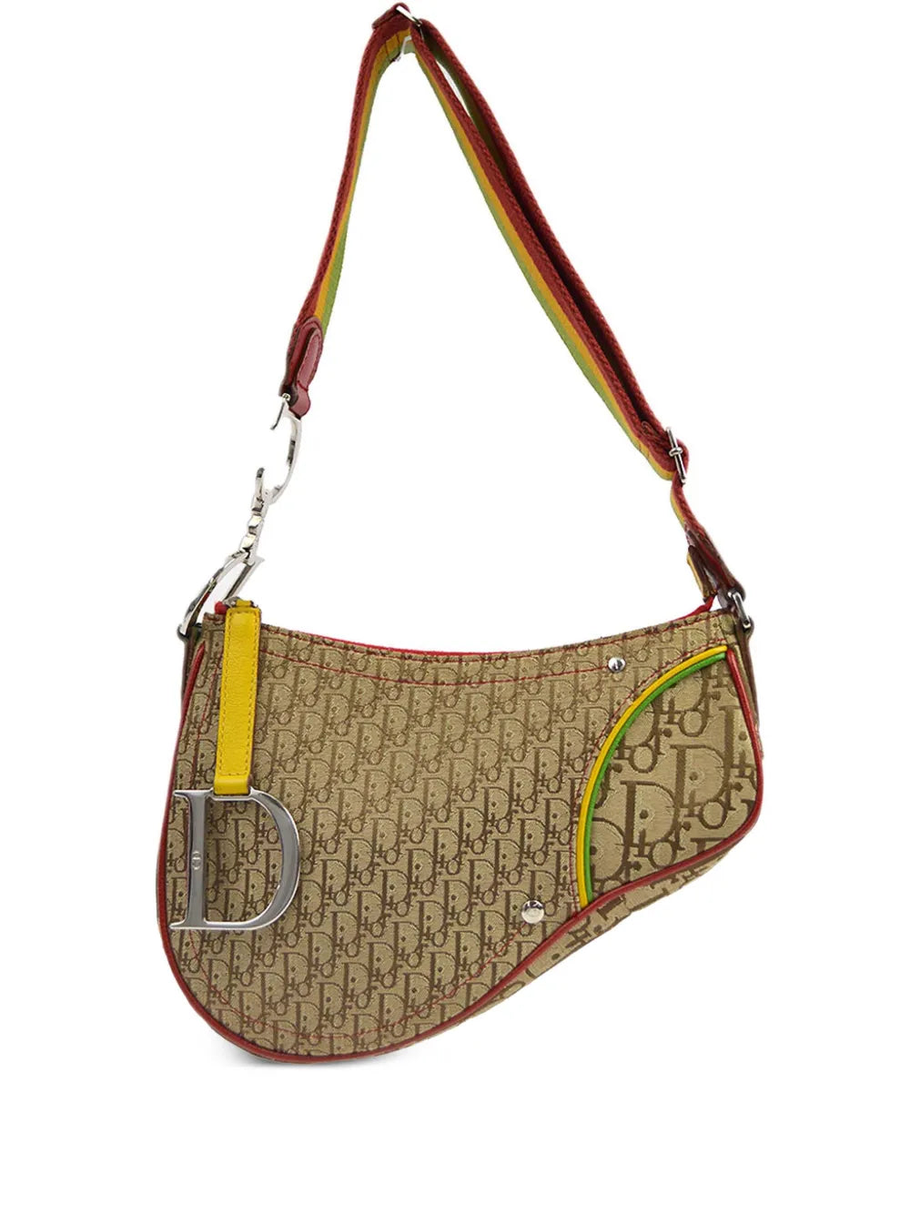 Christian Dior Pre Owned 2004 Rasta Line Saddle Shoulder Bag — Same as shown — Size One Size — Front View