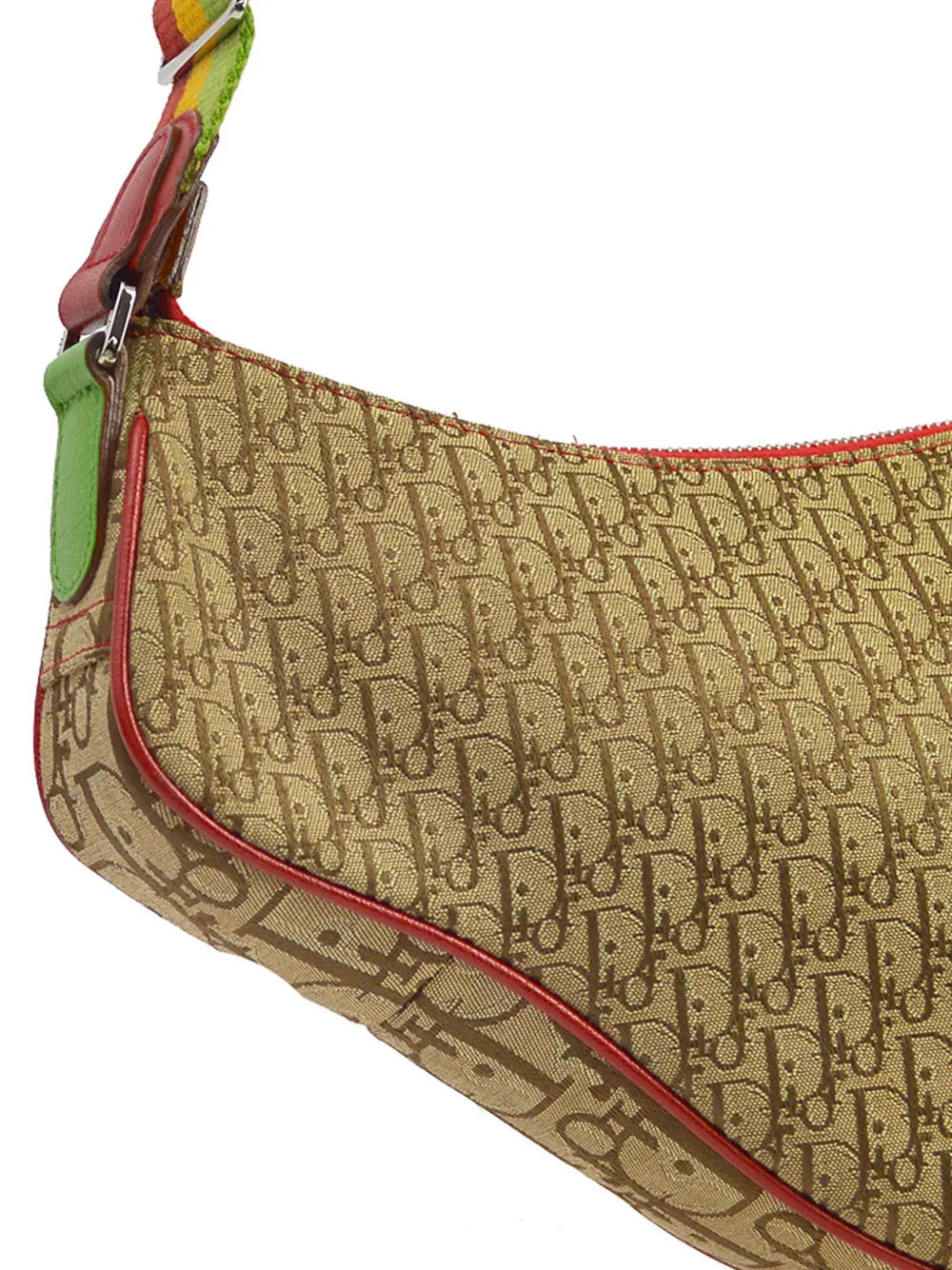 Christian Dior Pre Owned 2004 Rasta Line Saddle Shoulder Bag — Same as shown — Size One Size — Back View