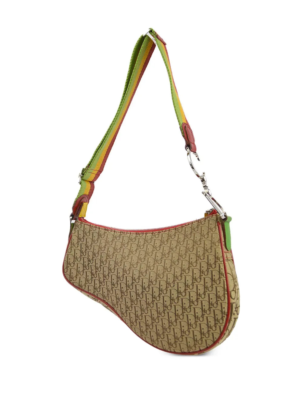Christian Dior Pre Owned 2004 Rasta Line Saddle Shoulder Bag — Same as shown — Size One Size — Side View