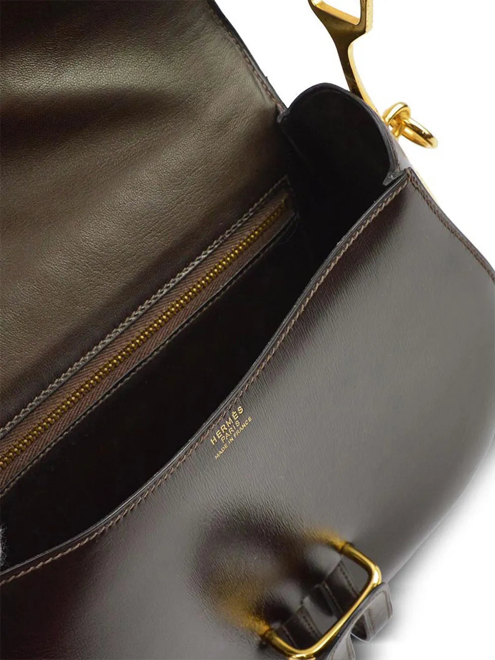 Hermes Pre Owned 1983 Passe Guide Shoulder Bag — Same as shown — Size One Size — Top View