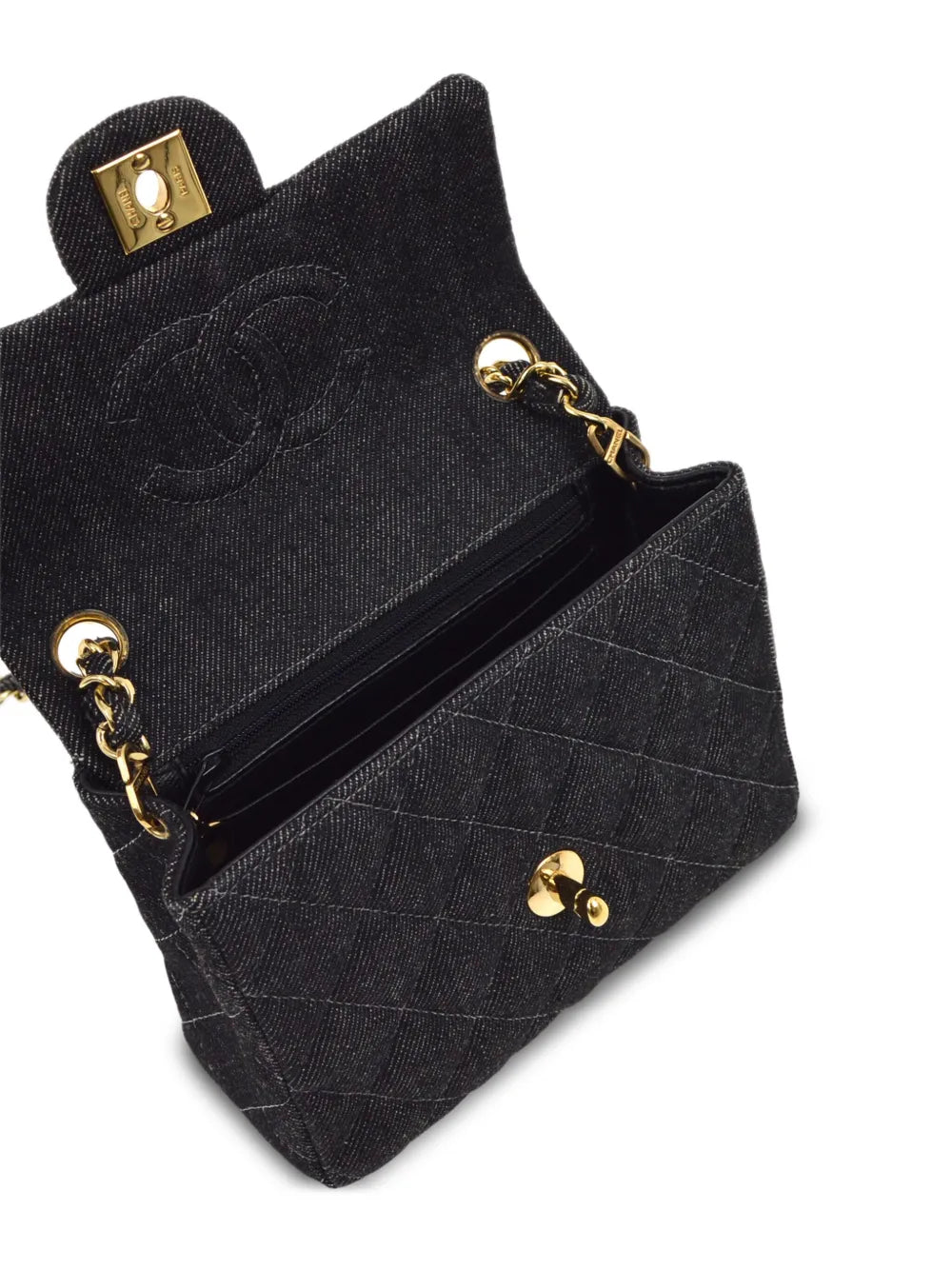 Chanel Pre Owned 2000 Classic Square Flap Mini Shoulder Bag — Same as shown — Size One Size — Top View