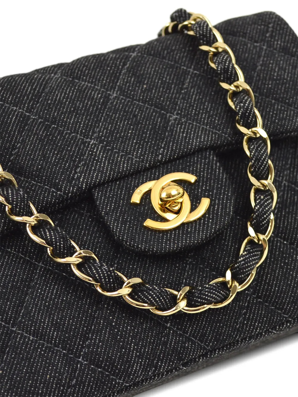 Chanel Pre Owned 2000 Classic Square Flap Mini Shoulder Bag — Same as shown — Size One Size — Back View