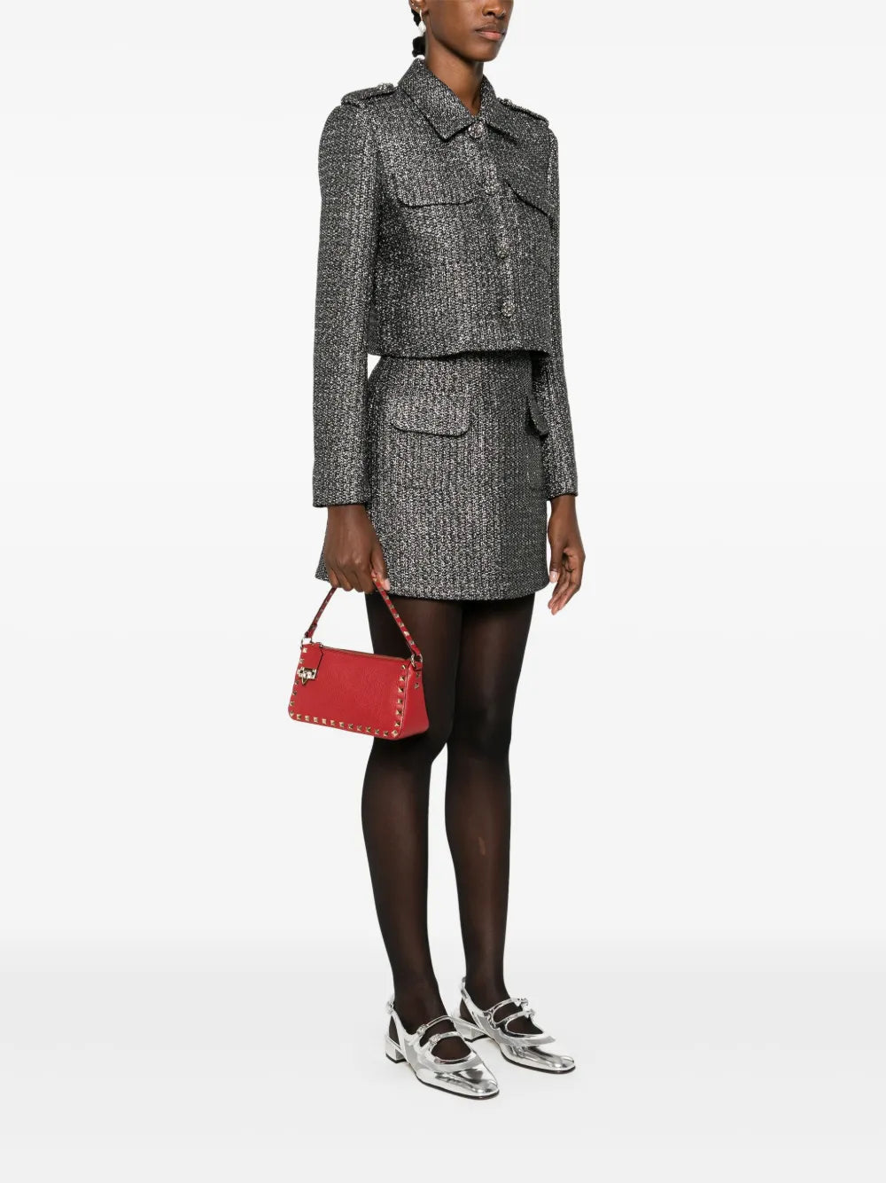 Valentino Garavani Small Rockstud Shoulder Bag — Same as shown — Size One Size — Side View