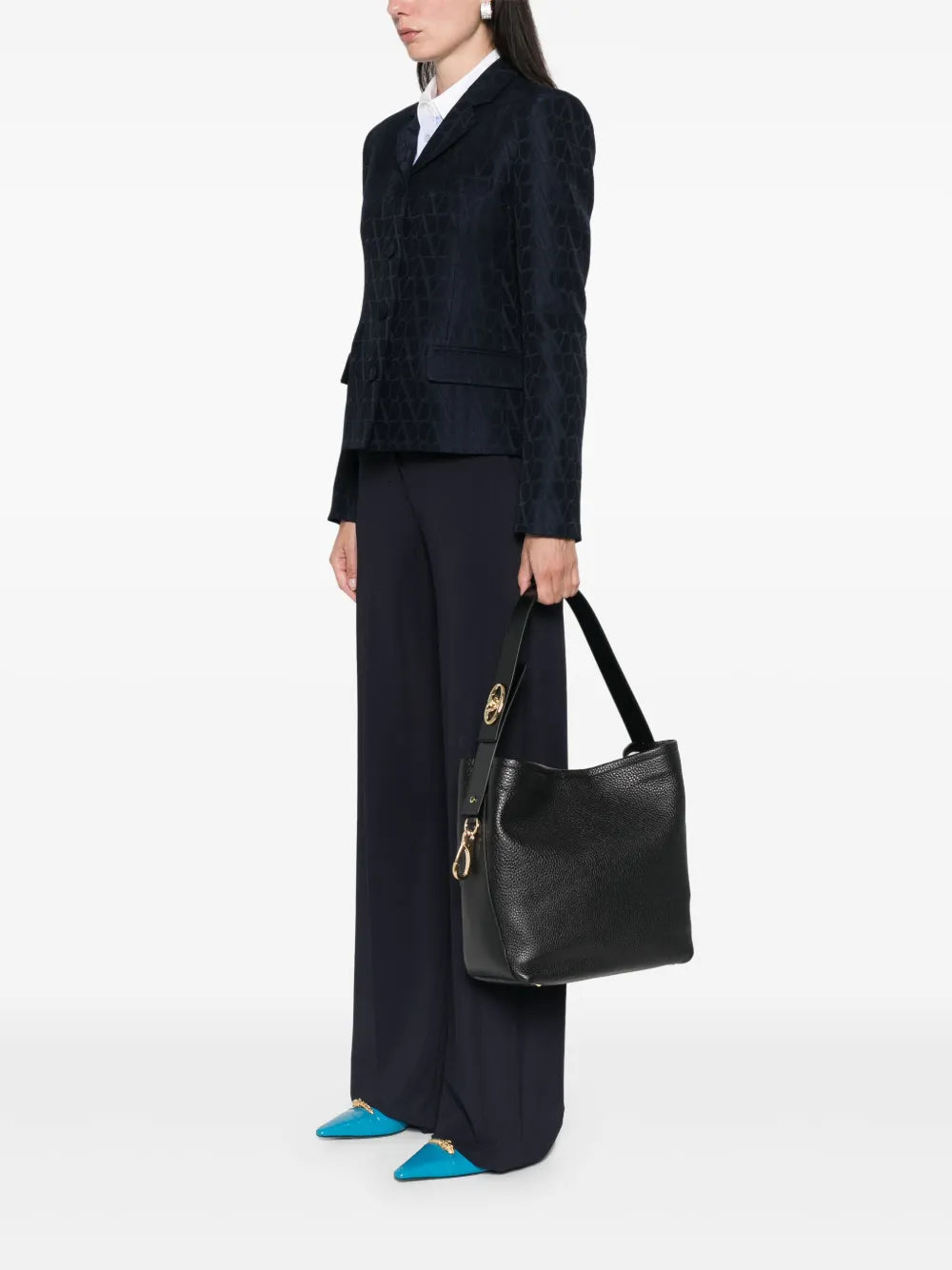 Valentino Garavani Vlogo Signature Shoulder Bag — Same as shown — Size One Size — Side View