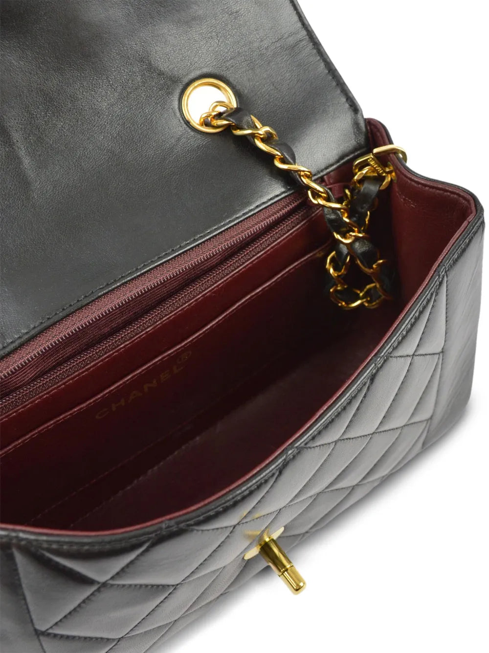Chanel Pre Owned 1995 Small Diana Shoulder Bag — Same as shown — Size One Size — Back View