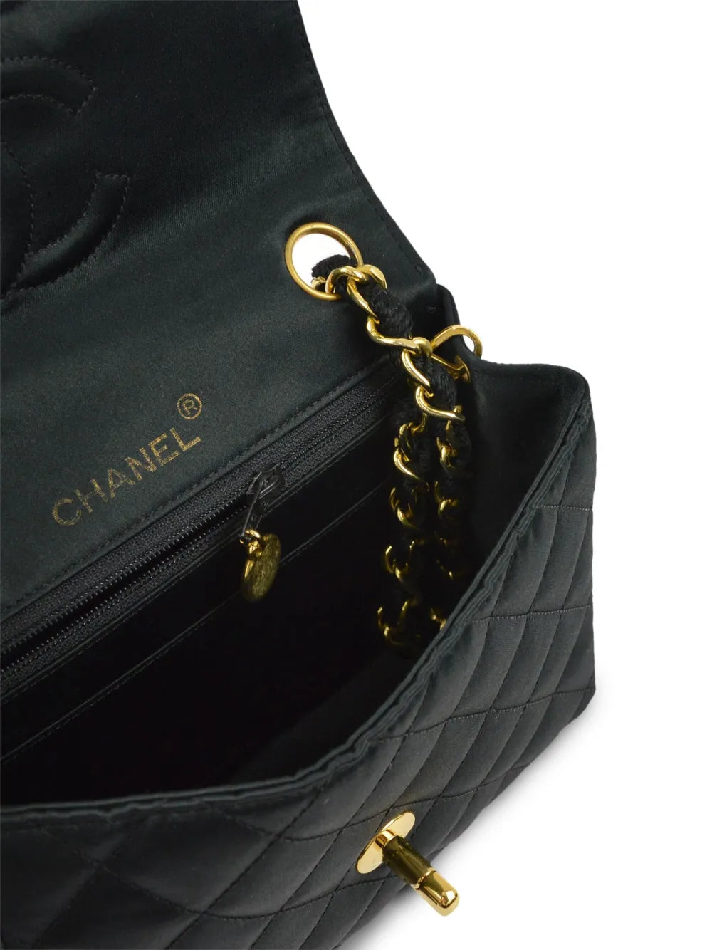 Chanel Pre Owned 1990 Mini Classic Square Flap 17 Shoulder Bag — Same as shown — Size One Size — Back View