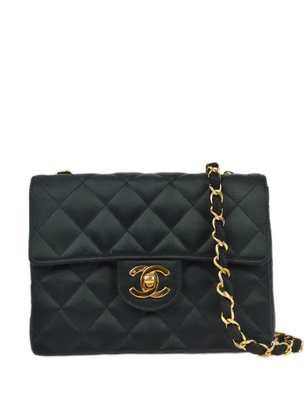 Chanel Pre Owned 1990 Mini Classic Square Flap 17 Shoulder Bag — Same as shown — Size One Size — Front View