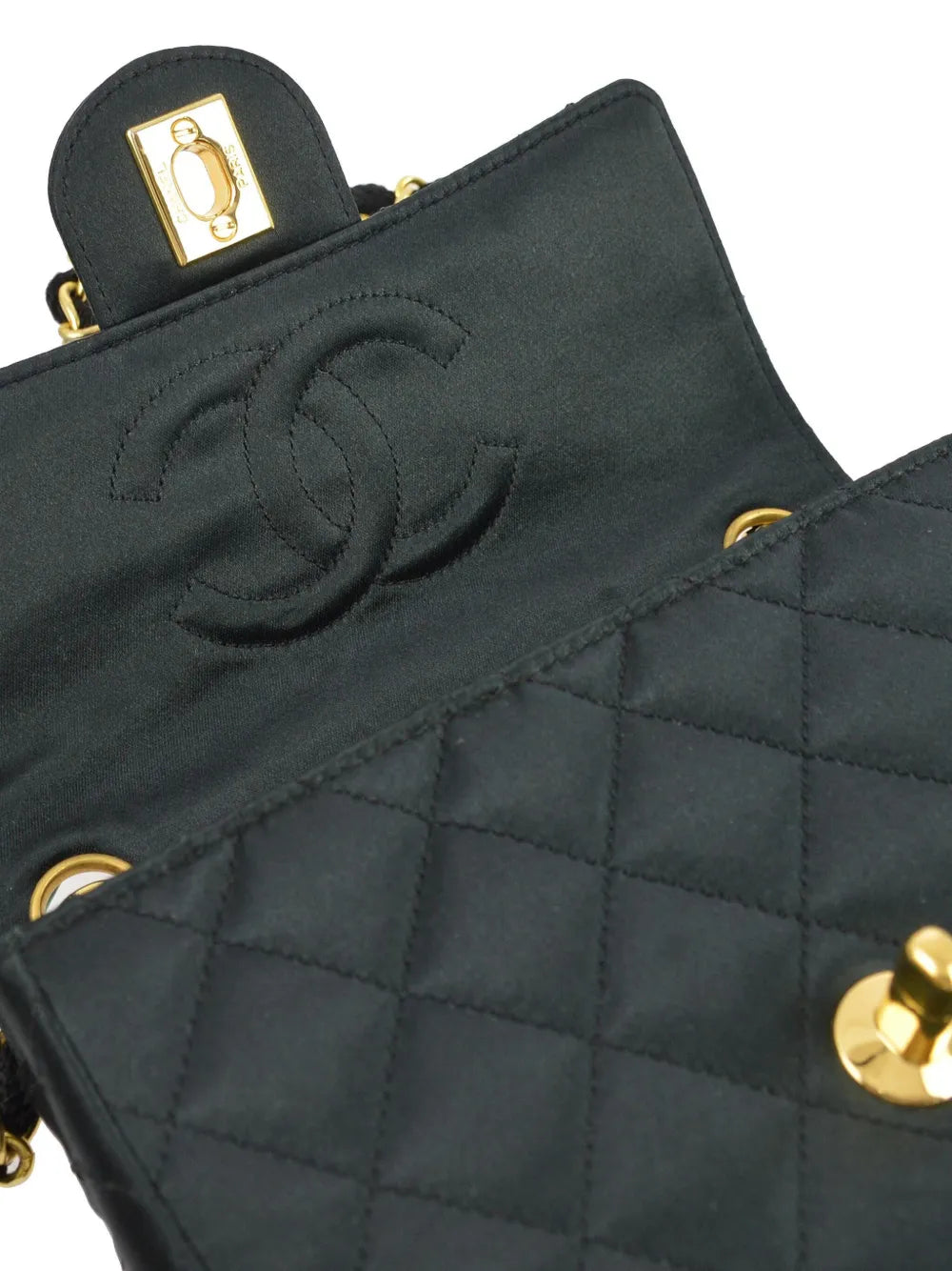 Chanel Pre Owned 1990 Mini Classic Square Flap 17 Shoulder Bag — Same as shown — Size One Size — Top View