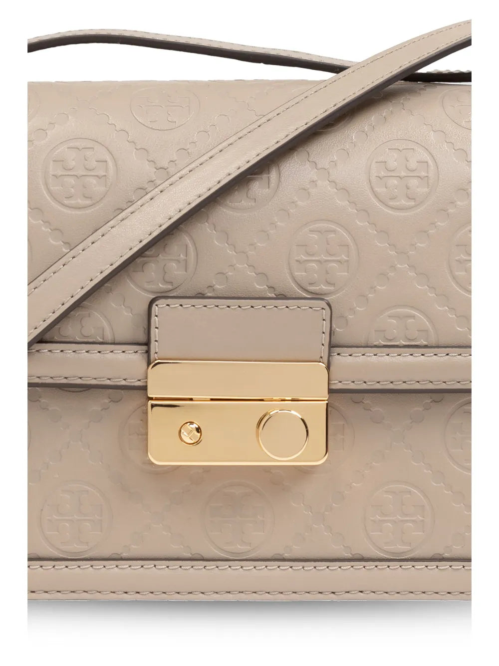 Tory Burch T Monogram Leather Shoulder Bag — Same as shown — Size One Size — Lifestyle View