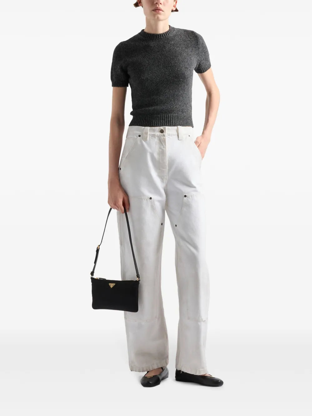 Prada Re Nylon Shoulder Bag — Same as shown — Size One Size — Side View