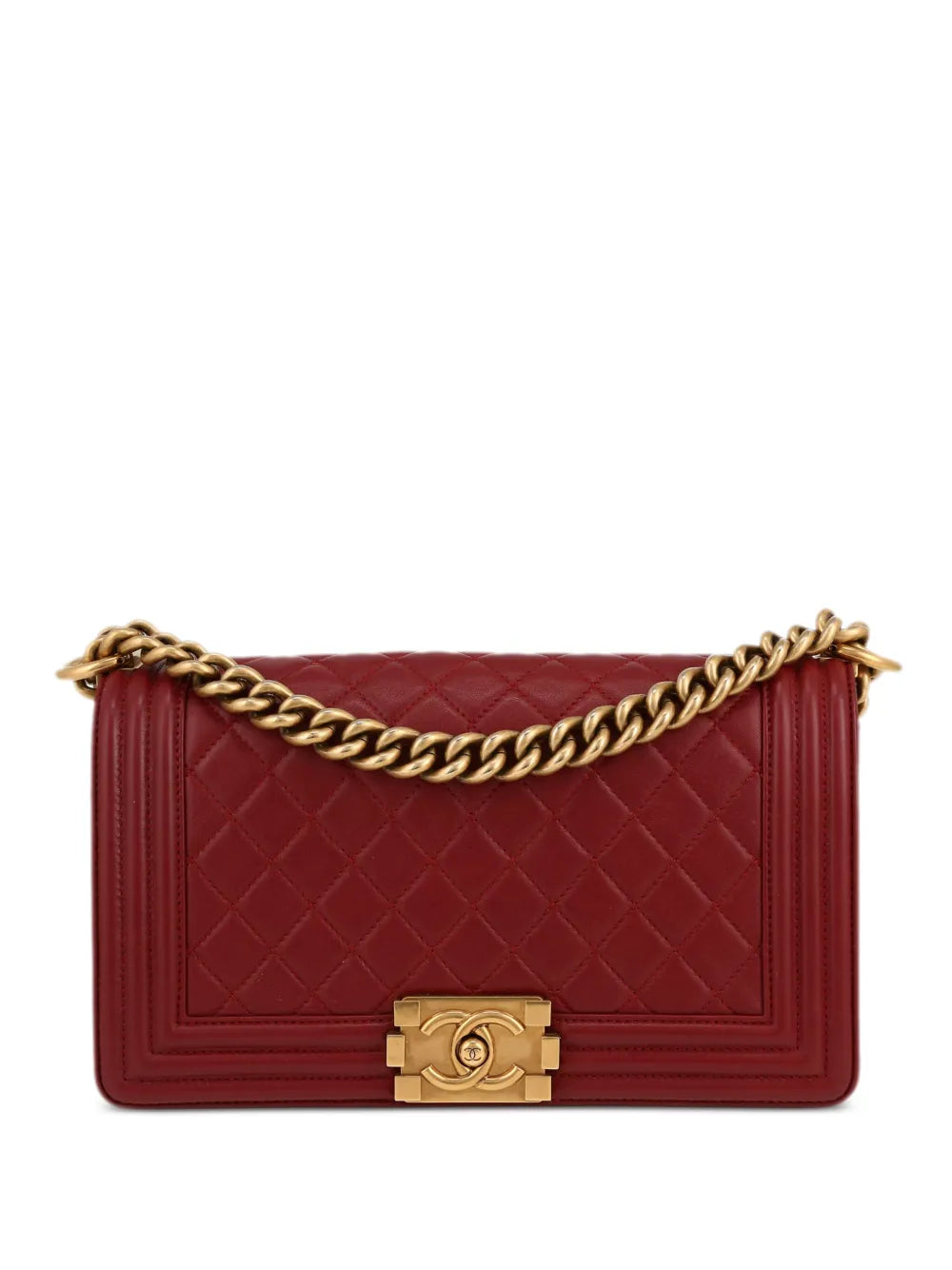 Chanel Pre Owned Boy Shoulder Bag — Same as shown — Size One Size — Front View