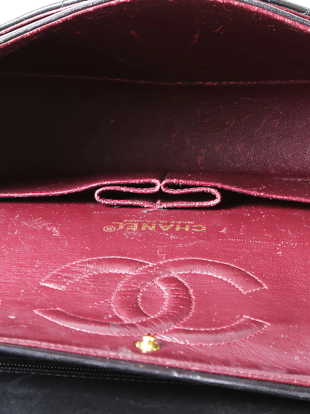 Chanel Pre Owned 2002 Double Flap Shoulder Bag — Same as shown — Size One Size — Detail View