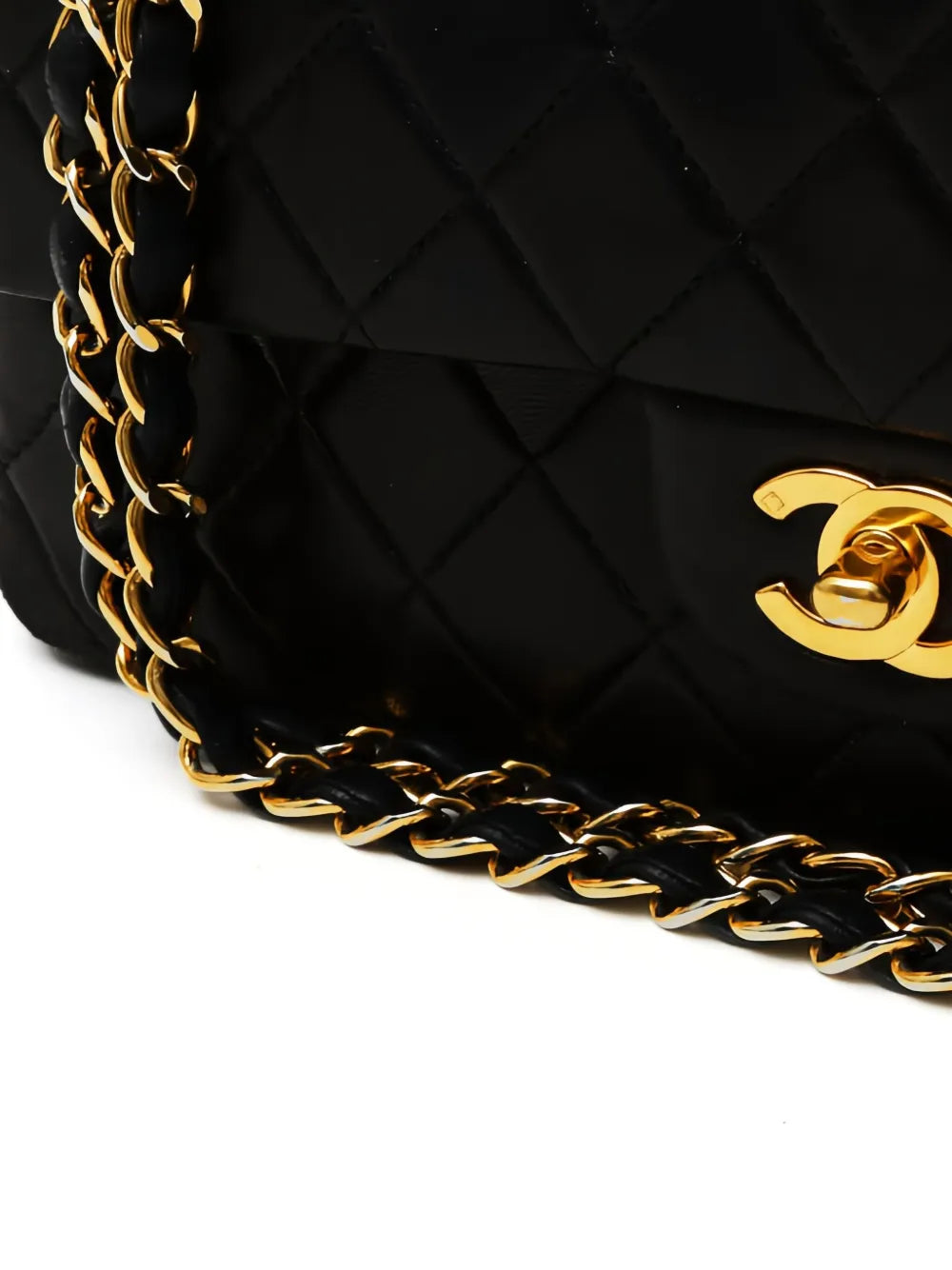 Chanel Pre Owned 2002 Double Flap Shoulder Bag — Same as shown — Size One Size — Back View