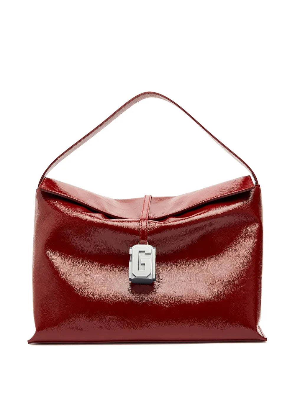 Gcds Large Leather Comma Bag — Same as shown — Size One Size — Front View