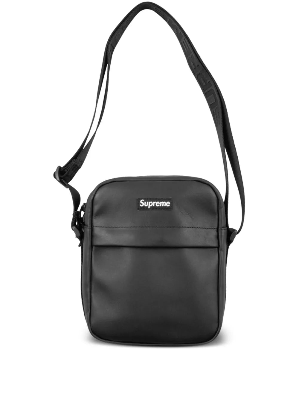 Supreme Leather Shoulder Bag — Same as shown — Size One Size — Front View