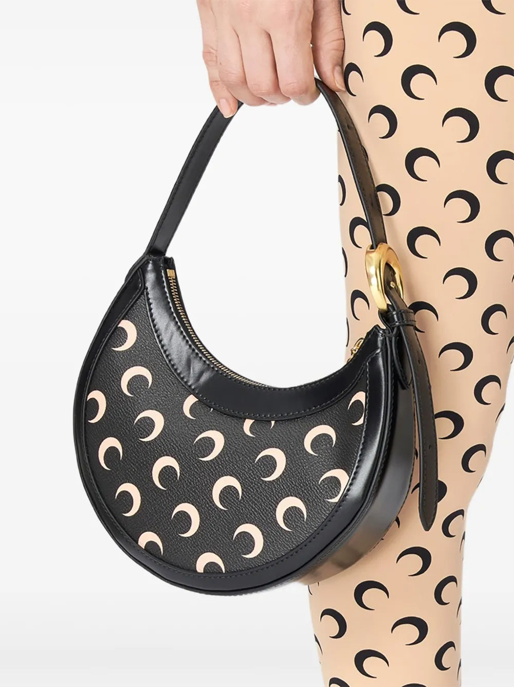 Marine Serre Mini Moon Eclipse Shoulder Bag — Same as shown — Size One Size — Front View
