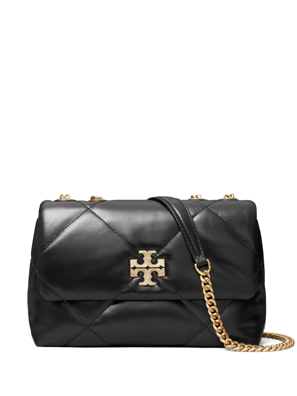 Tory Burch Small Kira Diamond Quilted Pav Convertible Shoulder Bag — Same as shown — Size One Size — Front View