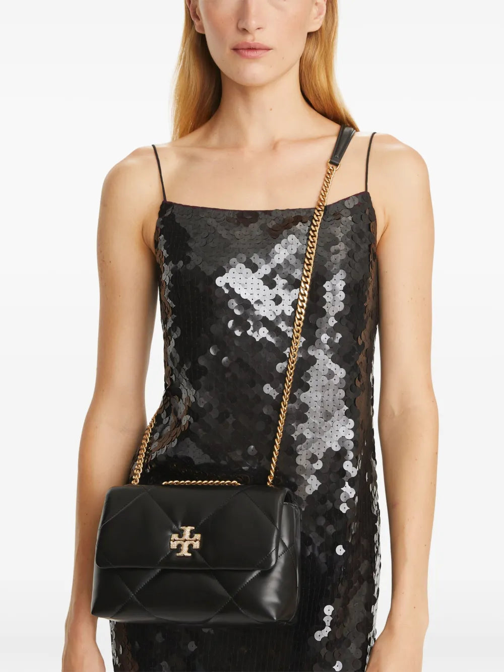 Tory Burch Small Kira Diamond Quilted Pav Convertible Shoulder Bag — Same as shown — Size One Size — Back View