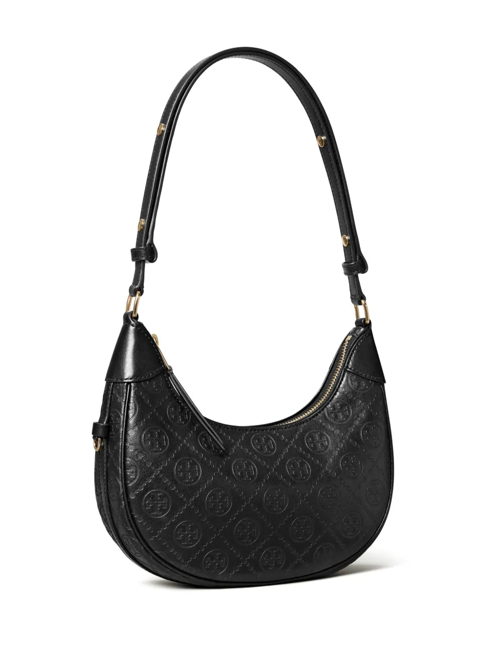 Tory Burch T Monogram Crescent Shoulder Bag — Same as shown — Size One Size — Back View