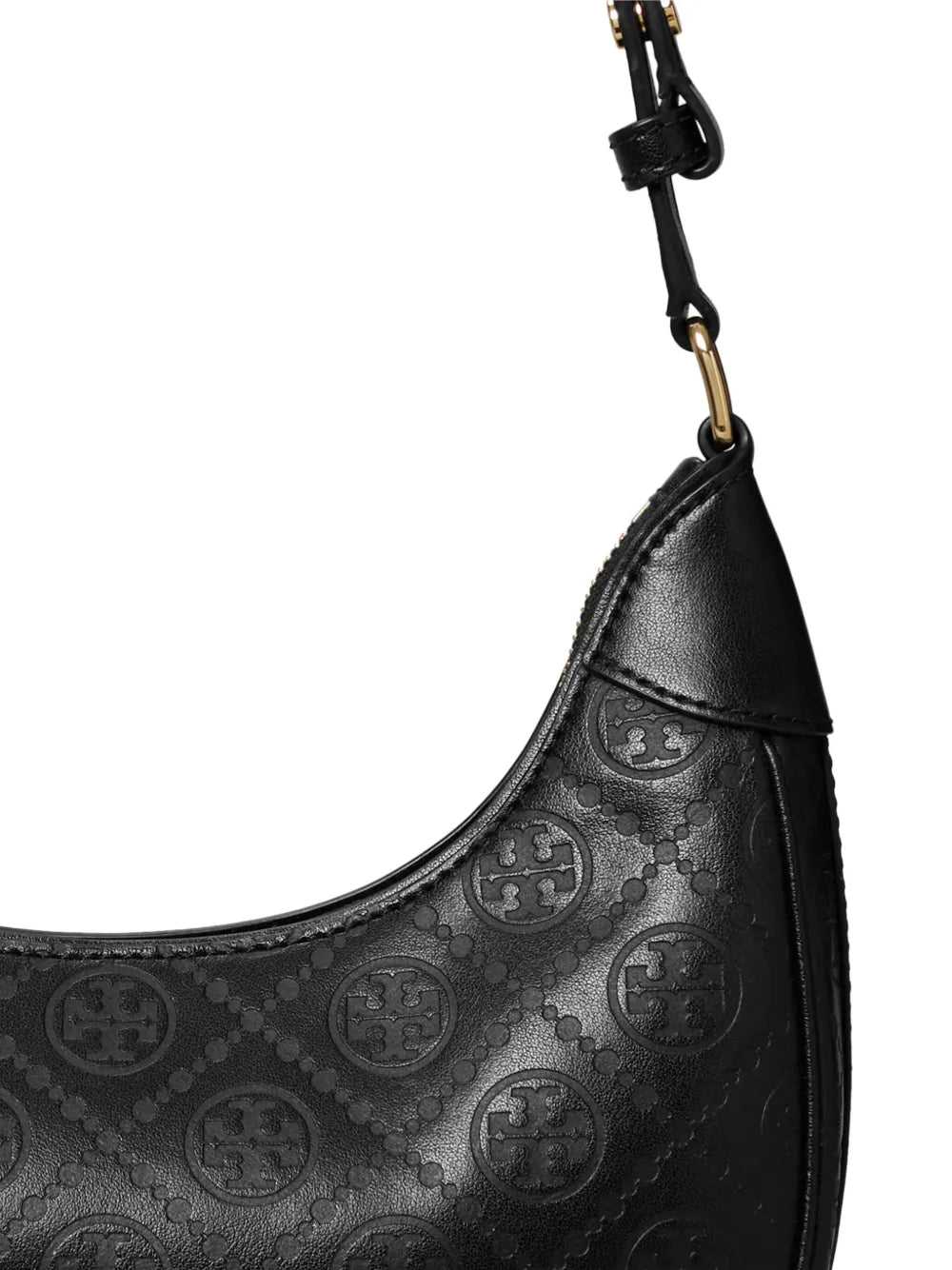 Tory Burch T Monogram Crescent Shoulder Bag — Same as shown — Size One Size — Detail View