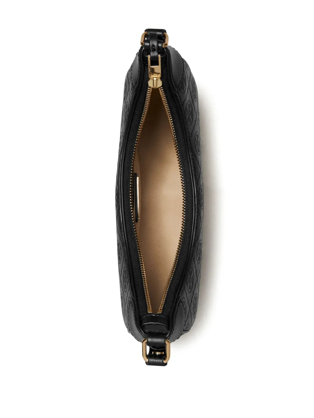 Tory Burch T Monogram Crescent Shoulder Bag — Same as shown — Size One Size — Top View